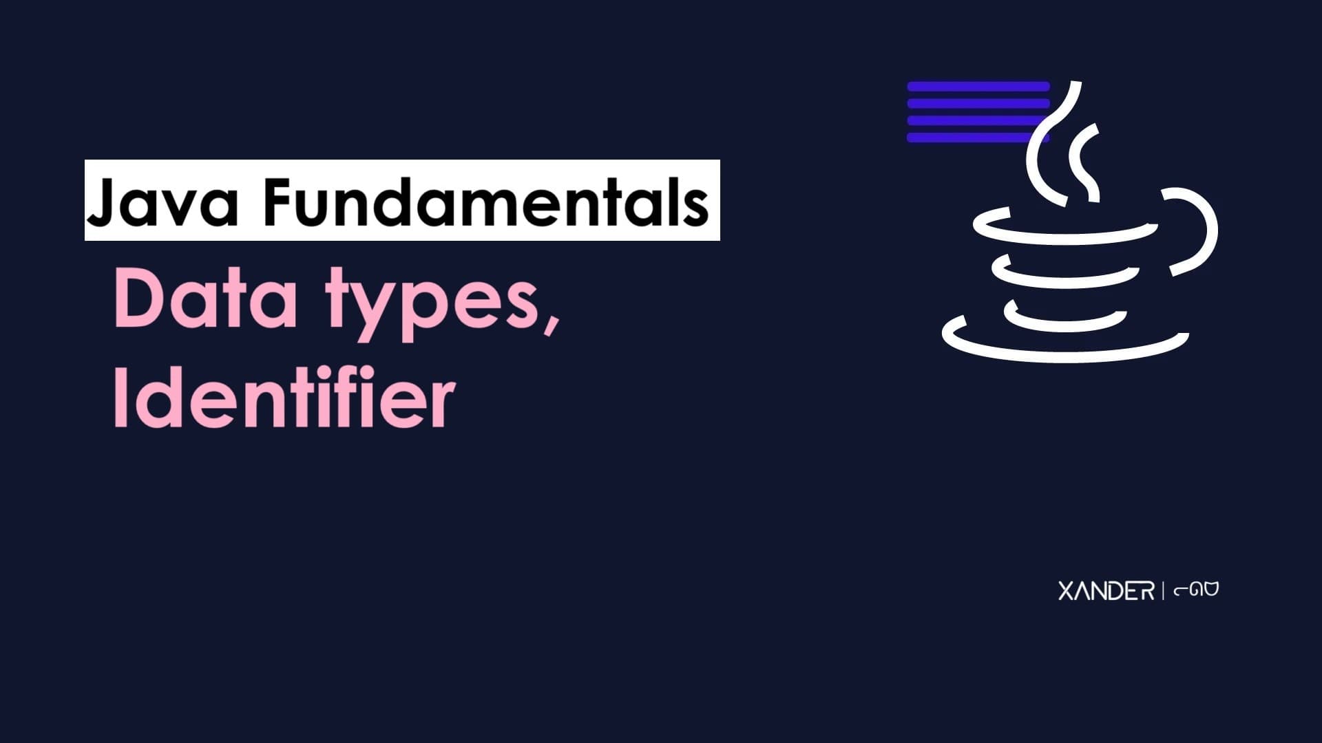 Data types & Identifier | Java